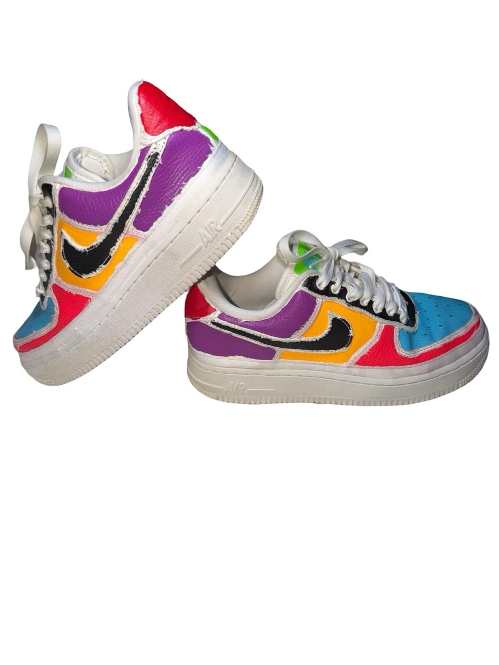 Nike Air Force 1 Low Tear Away Vivid Purple/Volt Colorway size mens 6.5 womens 8